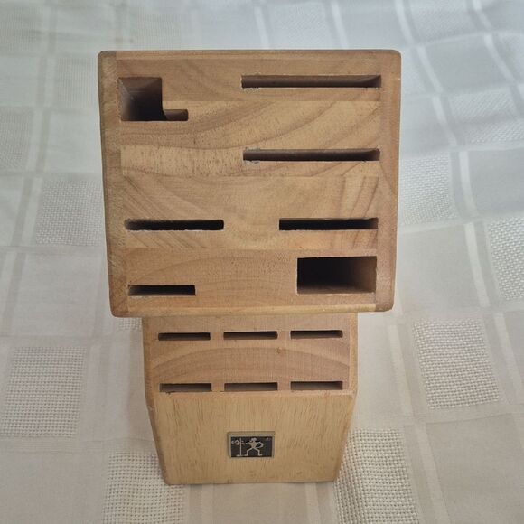 Henckels Wooden Knife Block 13 Slots by Natural Brown - Picture 9 of 16